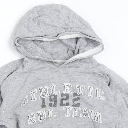 Rebel Boys Grey   Pullover Hoodie Size 6-7 Years