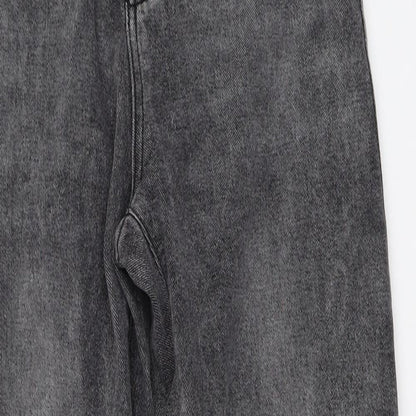 SheIn Womens Grey  Denim Straight Jeans Size S L30 in