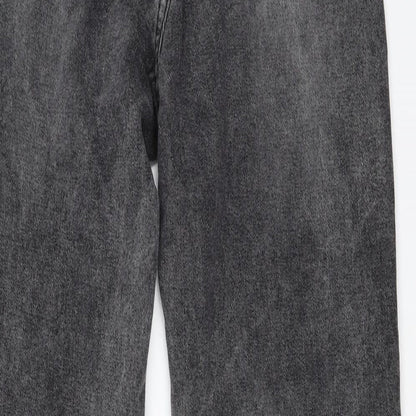 SheIn Womens Grey  Denim Straight Jeans Size S L30 in