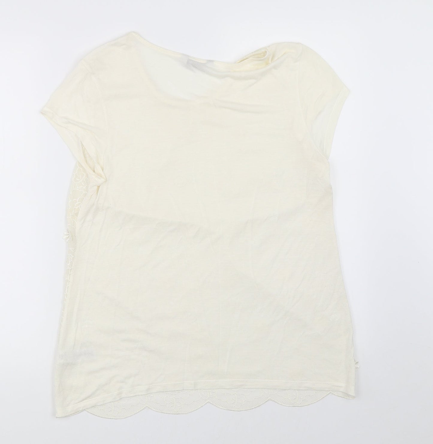 George Womens Ivory   Basic Blouse Size 14