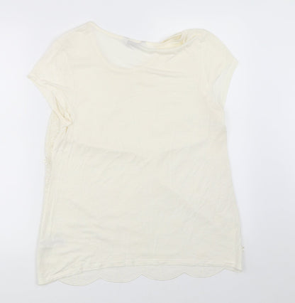 George Womens Ivory   Basic Blouse Size 14