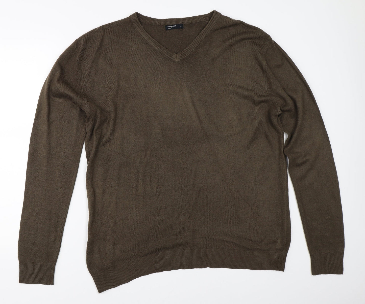 Cedar Wood State Mens Brown   Pullover Jumper Size L