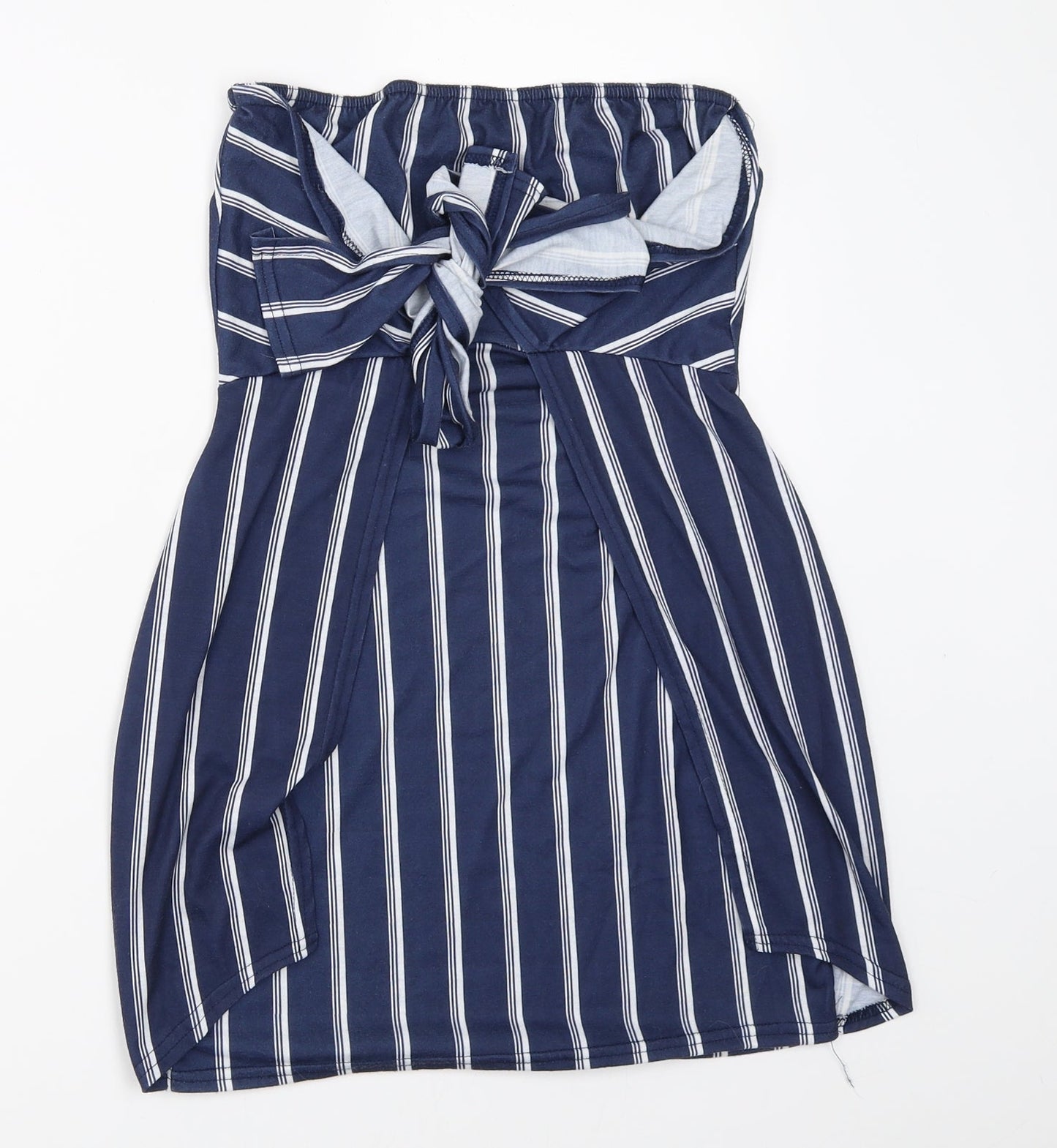 Womens UK Size 10 PRETTYLITTLETHING Blue Basic Blouse