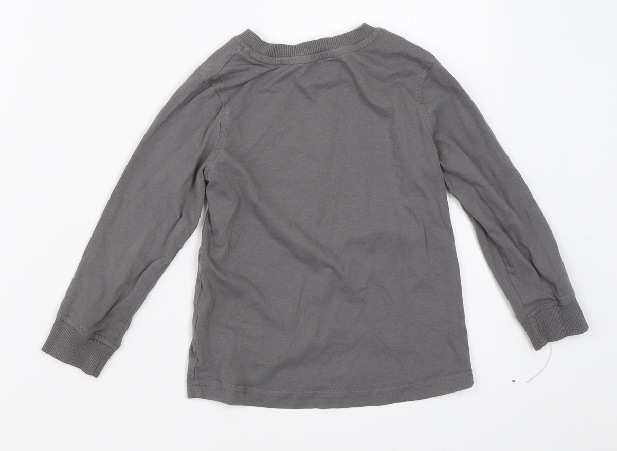 George Boys Grey   Basic T-Shirt Size 3-4 Years