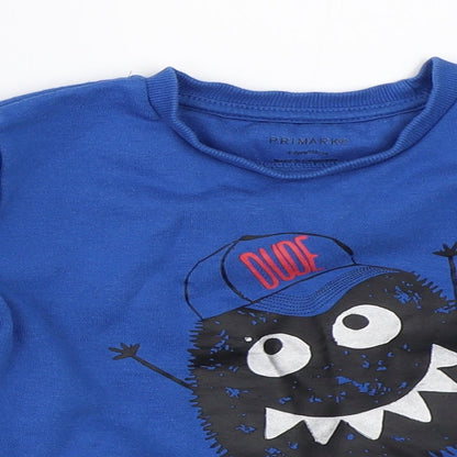 Primark Boys Blue   Pullover Sweatshirt Size 4-5 Years
