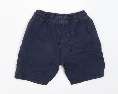 Matalan Boys Blue   Chino Shorts Size 4 Years