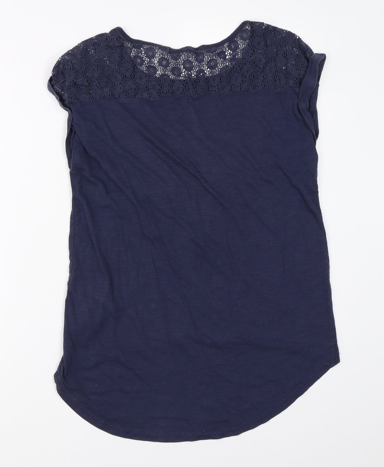 Womens UK Size 10 Atmosphere Blue Basic T-Shirt