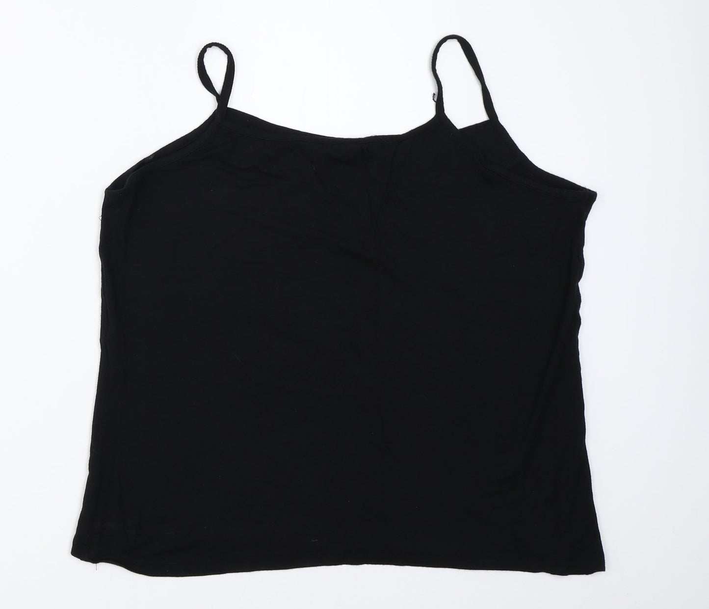 Womens UK Size L BM Black Camisole T-Shirt
