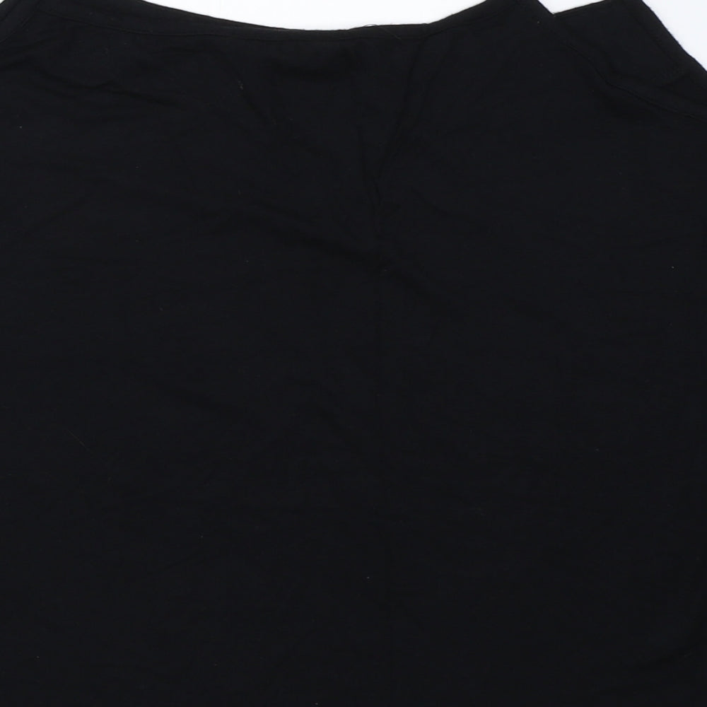 Womens UK Size L BM Black Camisole T-Shirt