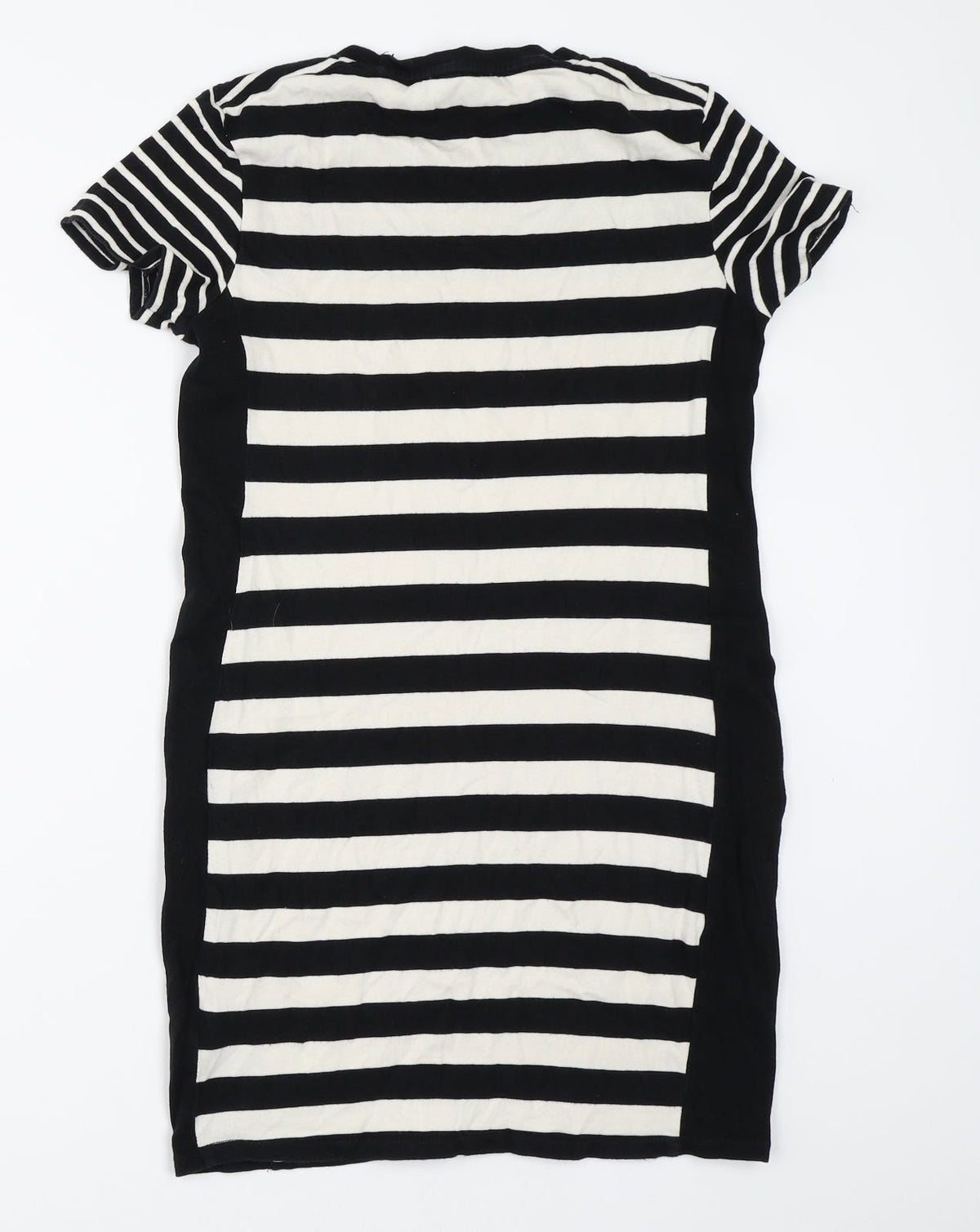 Zara Womens Black Striped  Bodycon  Size S