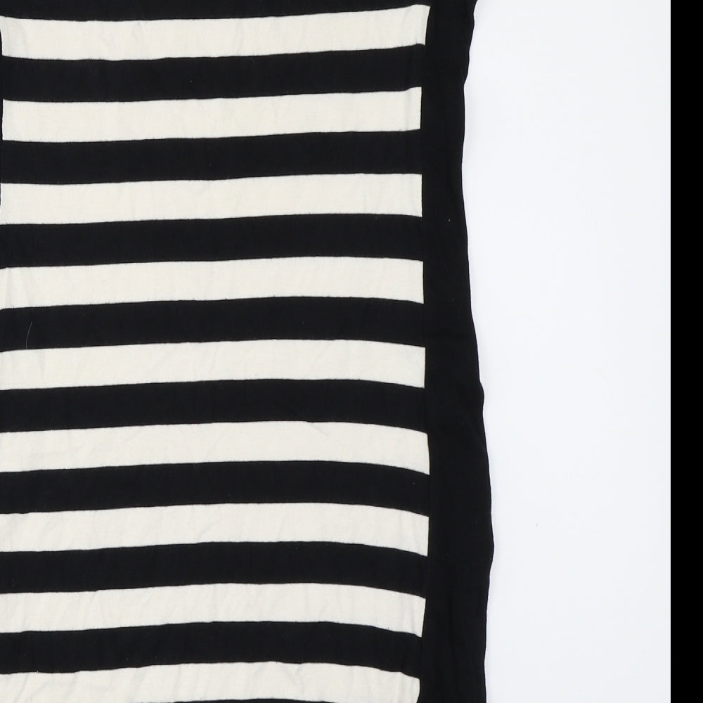 Zara Womens Black Striped  Bodycon  Size S