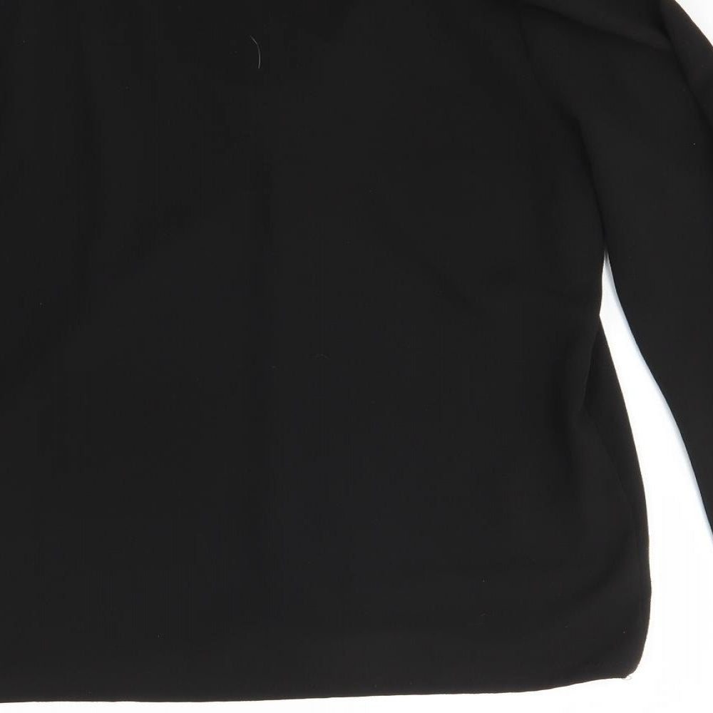 Womens UK Size 8 Topshop Black Basic Blouse