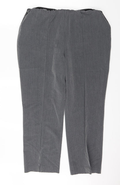 Womens UK Size 16 BM Regular Fit  Grey Trousers