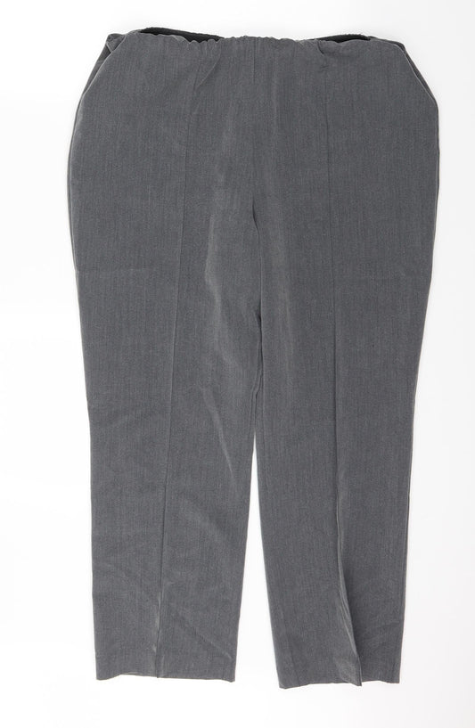 Womens UK Size 16 BM Regular Fit  Grey Trousers
