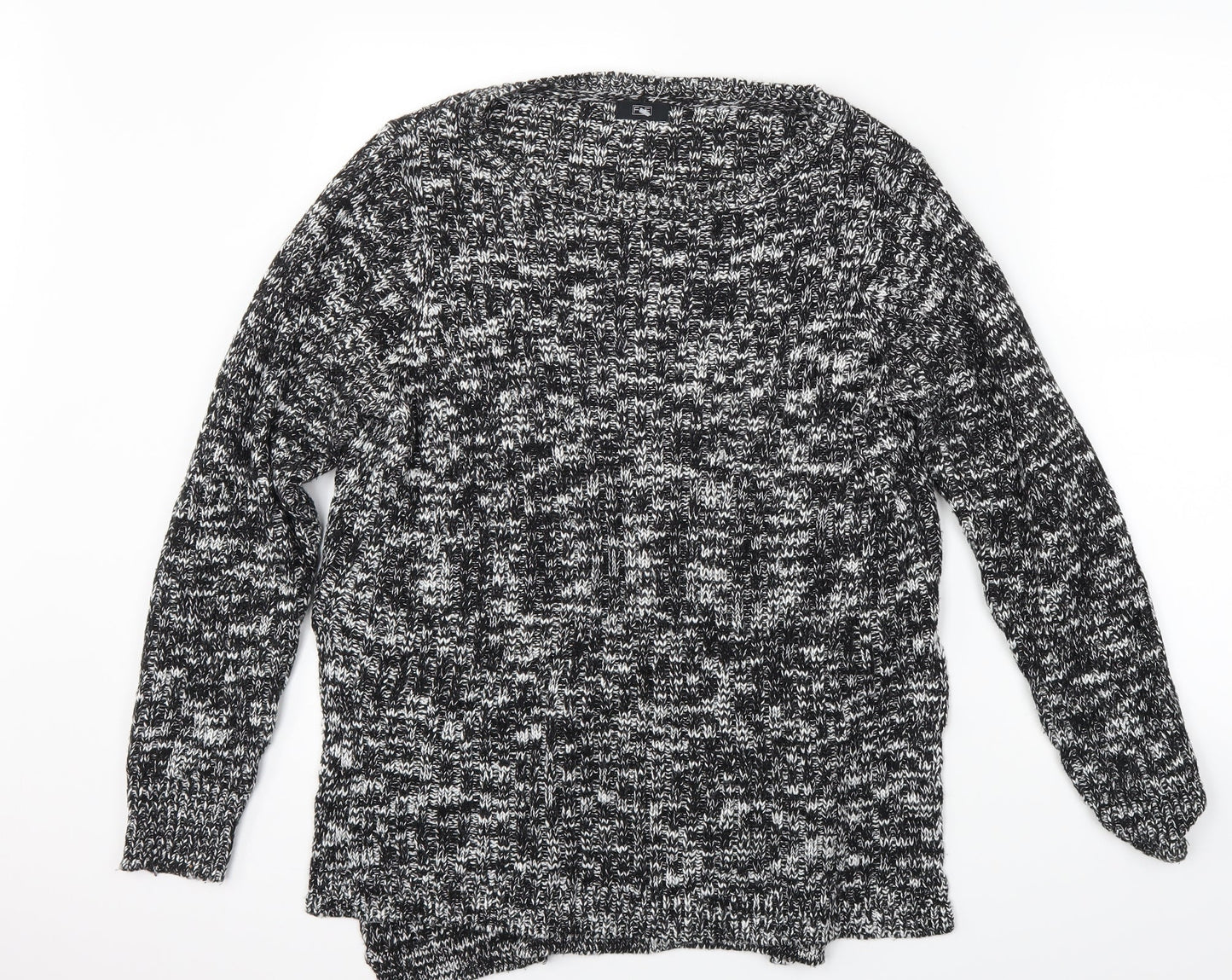 Womens UK Size L F&F Black Pullover Jumper