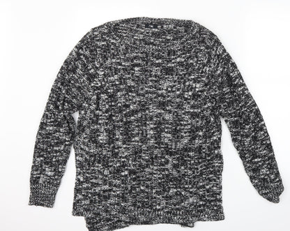 Womens UK Size L F&F Black Pullover Jumper