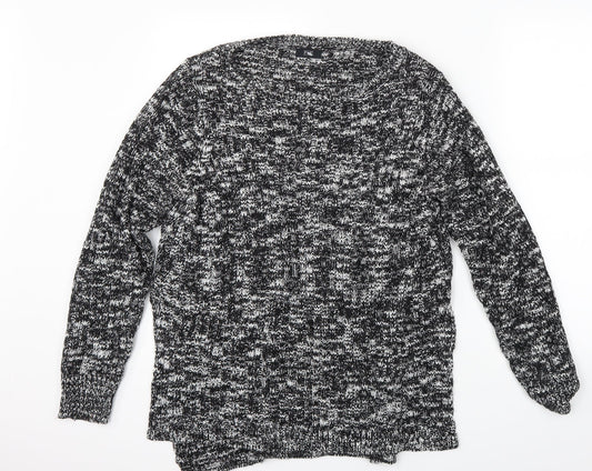 F&F Womens Black  Knit Pullover Jumper Size L