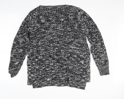 Womens UK Size L F&F Black Pullover Jumper