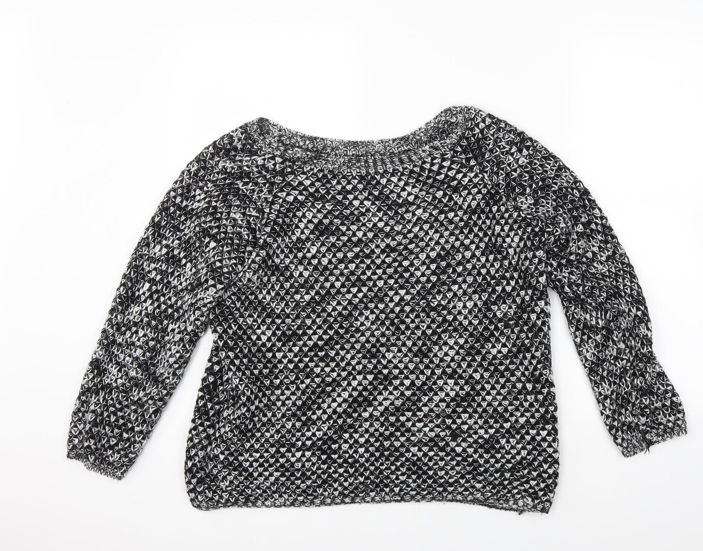 Womens UK Size M Preworn Black Pullover Jumper