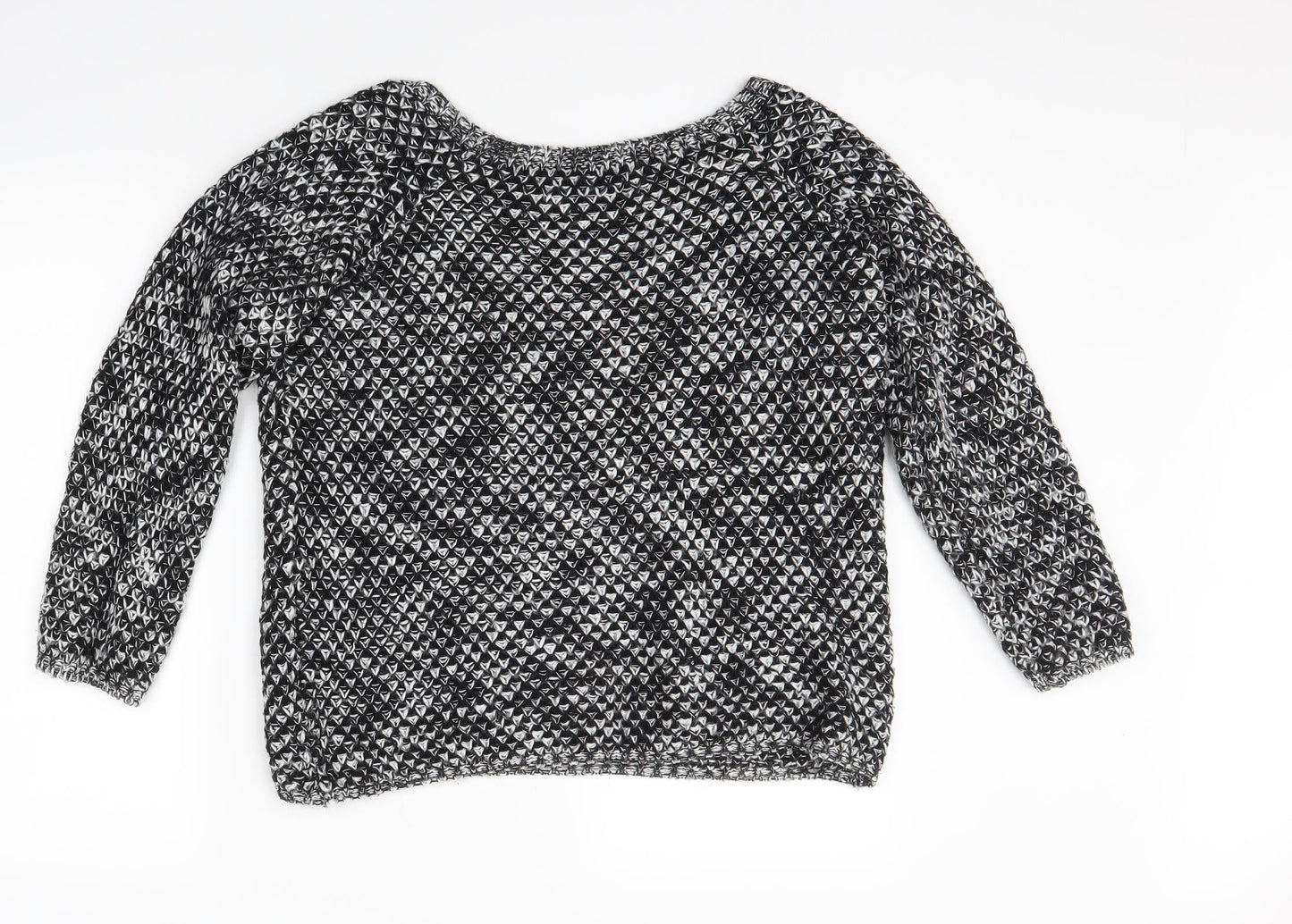 Womens UK Size M Preworn Black Pullover Jumper
