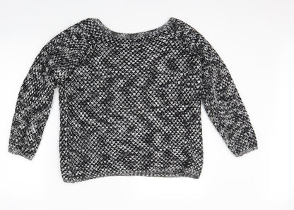 Womens UK Size M Preworn Black Pullover Jumper