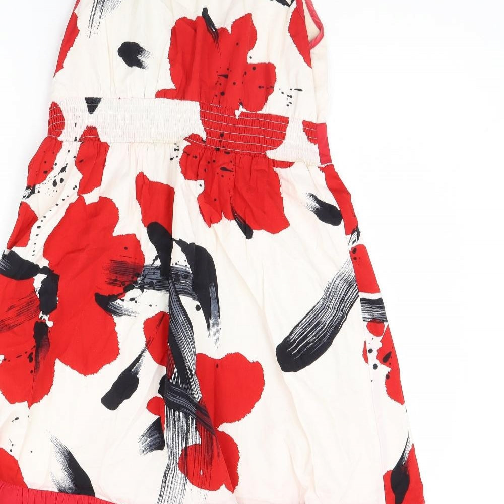 Preworn Womens White Floral  Shift  Size M