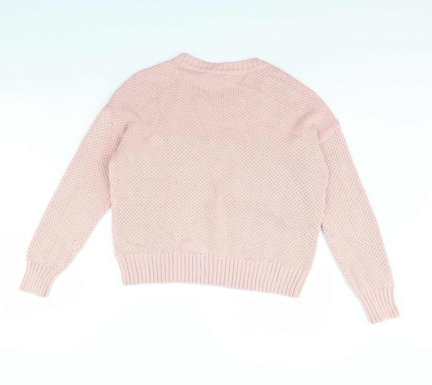 Womens UK Size S H&M Pink Pullover Jumper