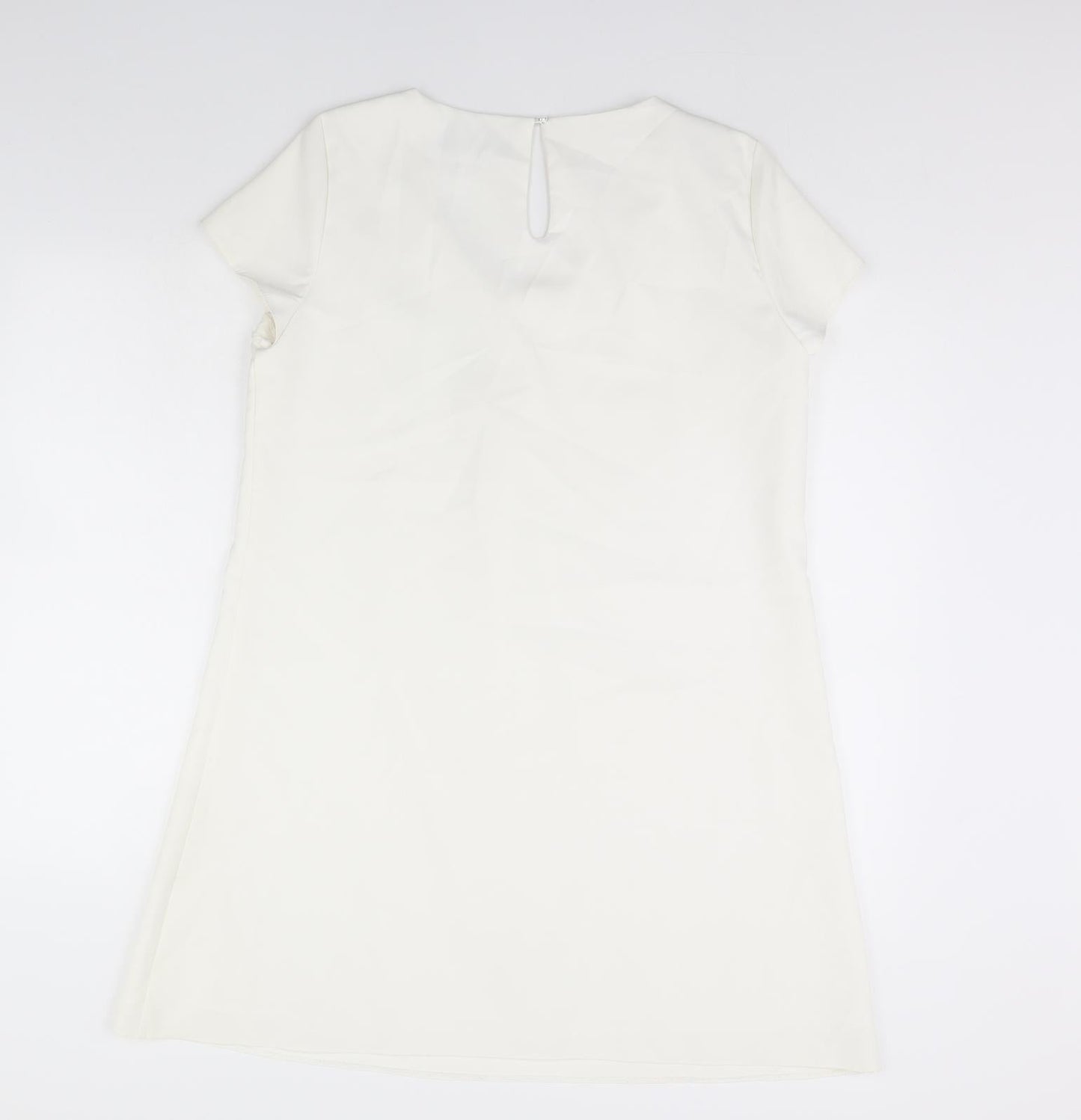 Pretty Girl Womens White  Rayon Sheath  Size L