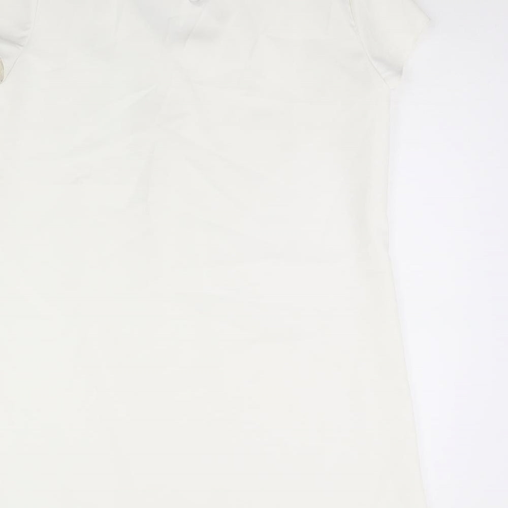 Pretty Girl Womens White  Rayon Sheath  Size L