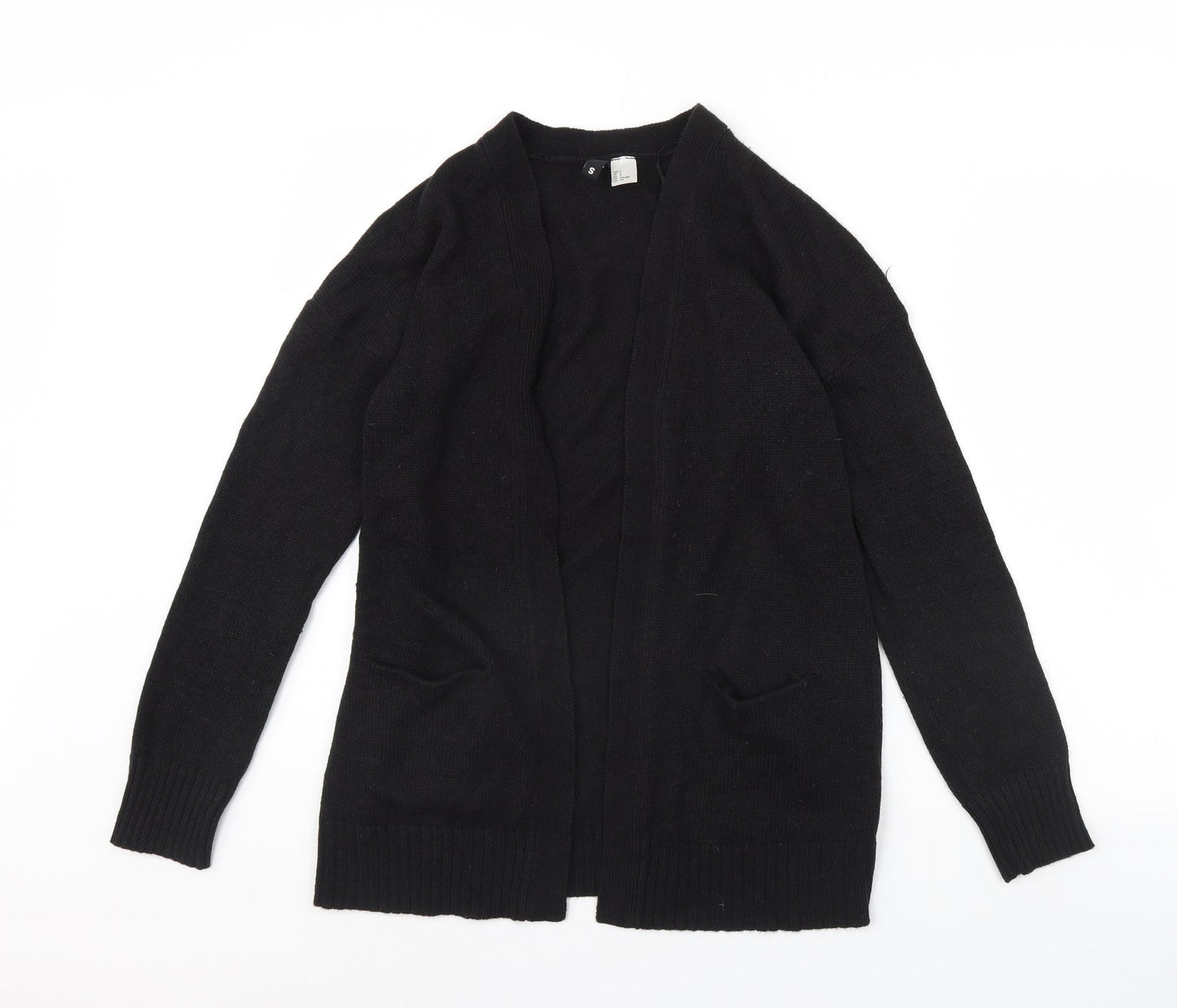 Womens UK Size S H&M Black Cardigan Jumper