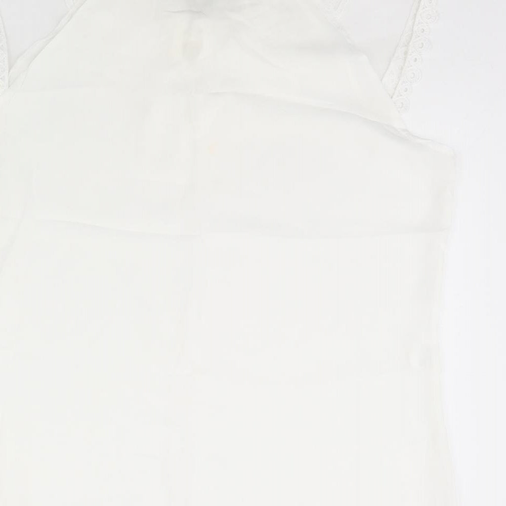 Preworn Womens White   Basic Blouse Size L