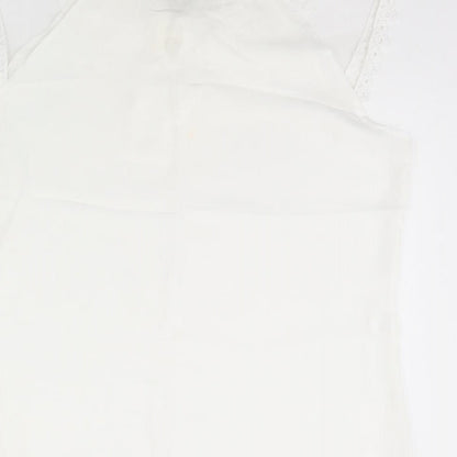 Preworn Womens White   Basic Blouse Size L