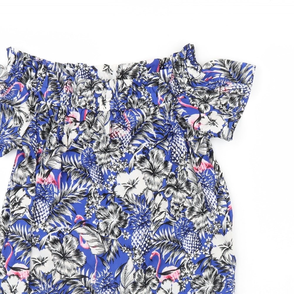 Atmosphere Womens Blue Floral  Kaftan  Size 14