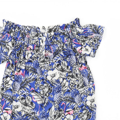 Atmosphere Womens Blue Floral  Kaftan  Size 14