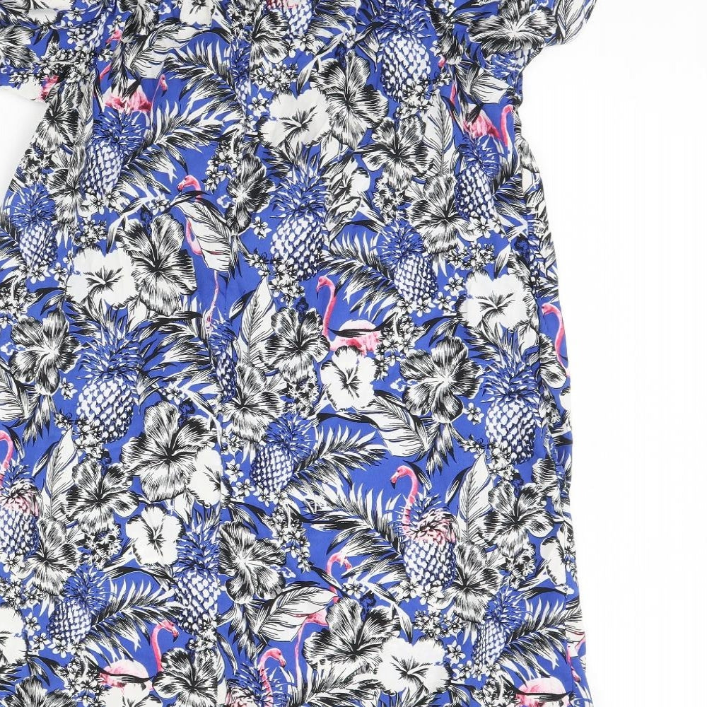 Atmosphere Womens Blue Floral  Kaftan  Size 14