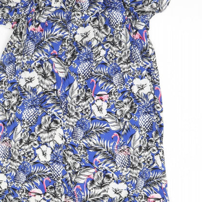 Atmosphere Womens Blue Floral  Kaftan  Size 14