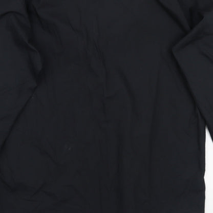 George Mens Black    Button-Up Size 15