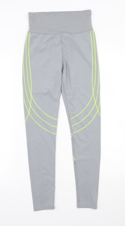 Womens UK Size 8 Workout Regular Fit Jegging Grey Trousers