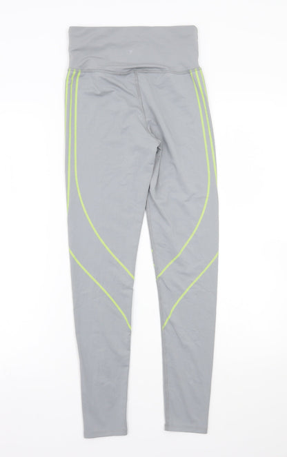 Womens UK Size 8 Workout Regular Fit Jegging Grey Trousers