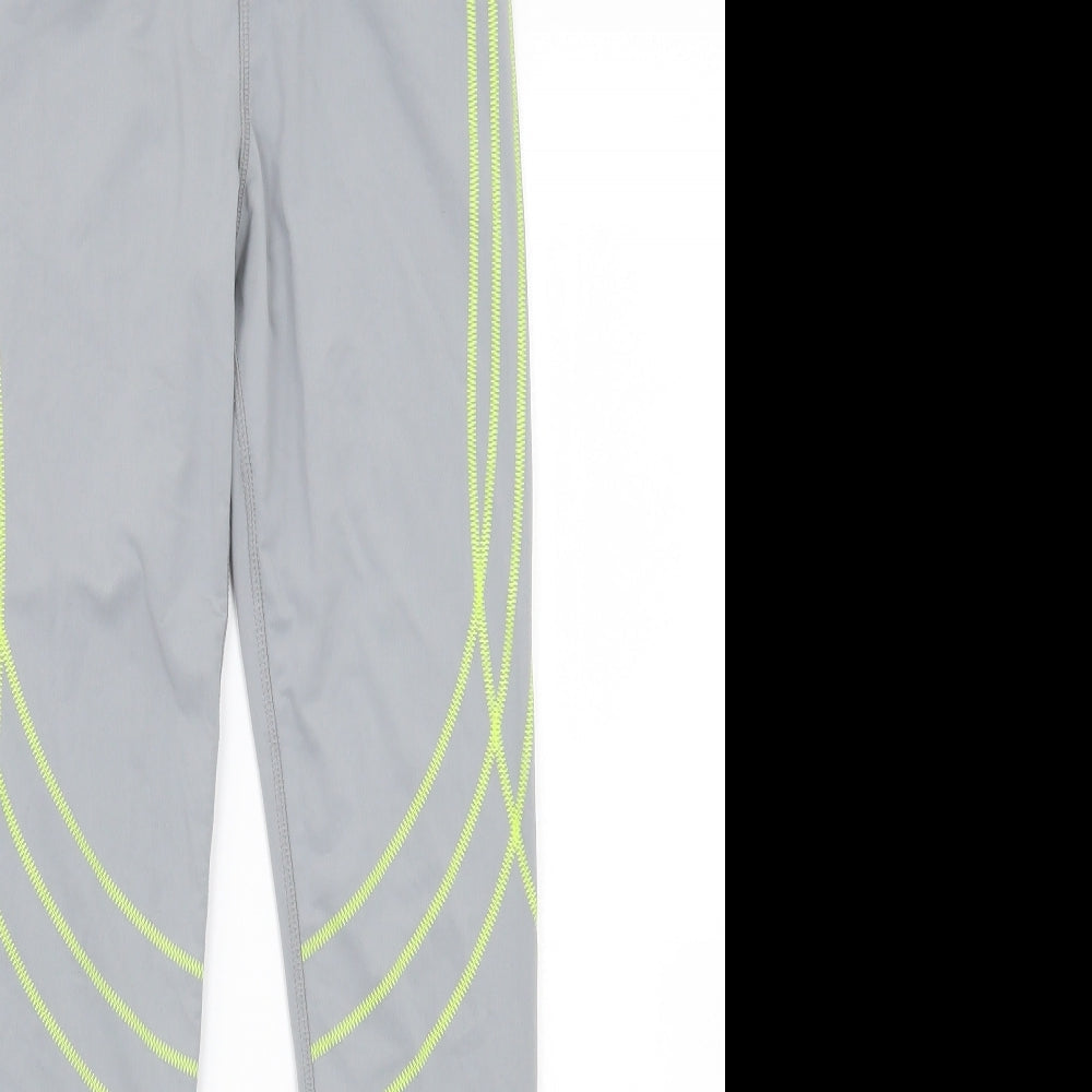 Womens UK Size 8 Workout Regular Fit Jegging Grey Trousers