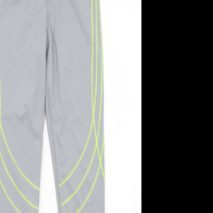 Womens UK Size 8 Workout Regular Fit Jegging Grey Trousers