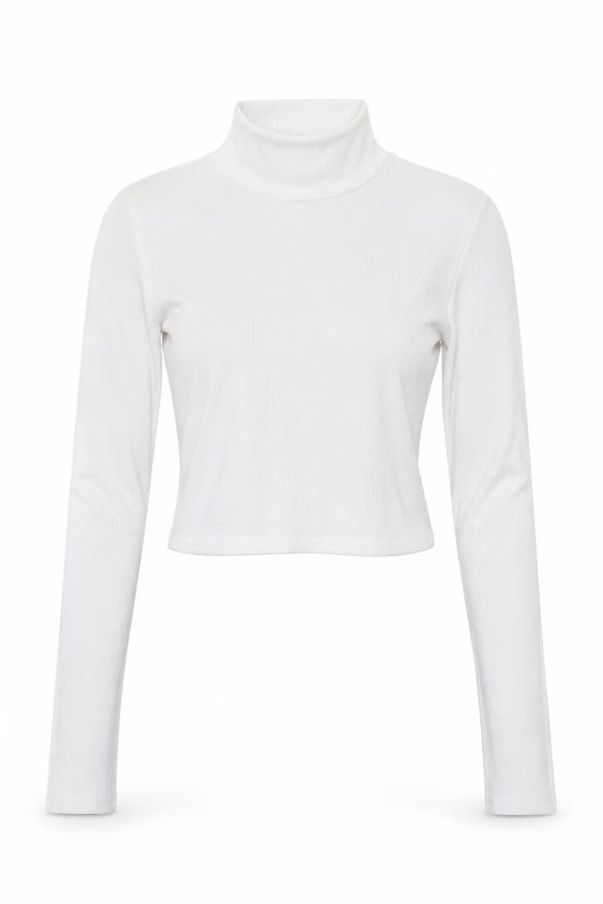 Womens UK Size 8 Missguided White Basic T-Shirt