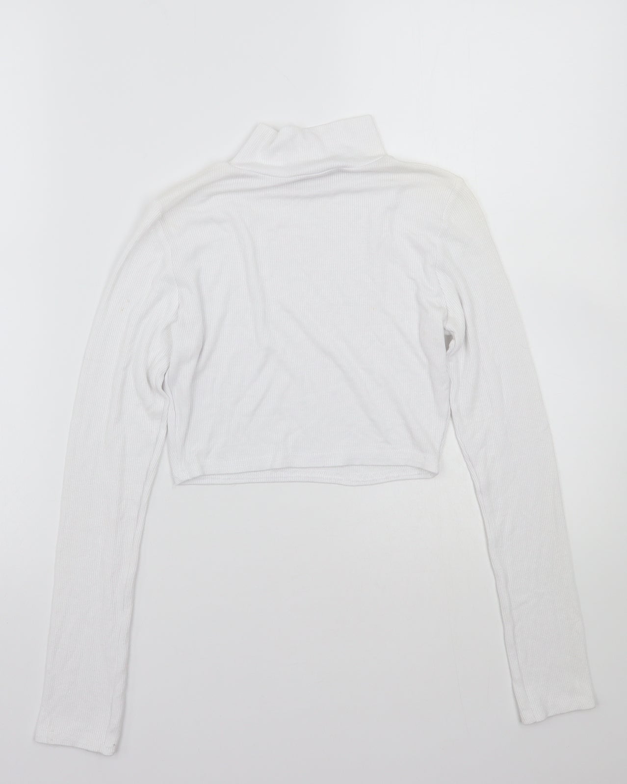 Womens UK Size 8 Missguided White Basic T-Shirt