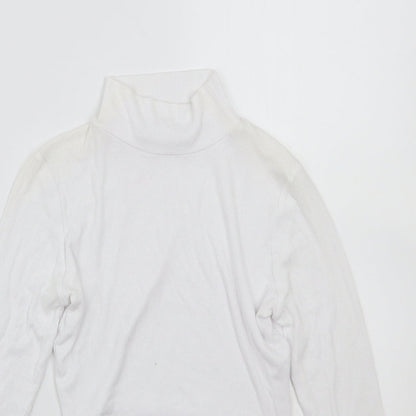 Womens UK Size 8 Missguided White Basic T-Shirt