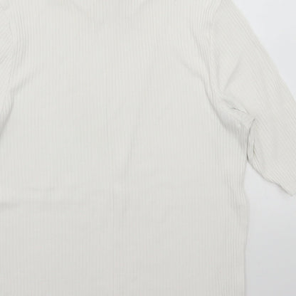 Womens UK Size 14 Marks and Spencer White Basic T-Shirt