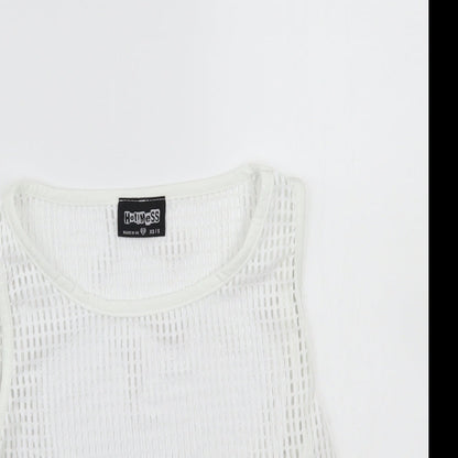 Hotmess Womens White   Basic T-Shirt Size XS