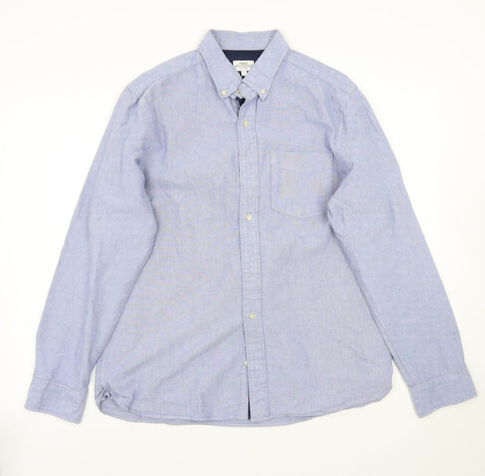 Mens UK Size L NEXT Blue  Button-Up Long Sleeve Casual Shirt