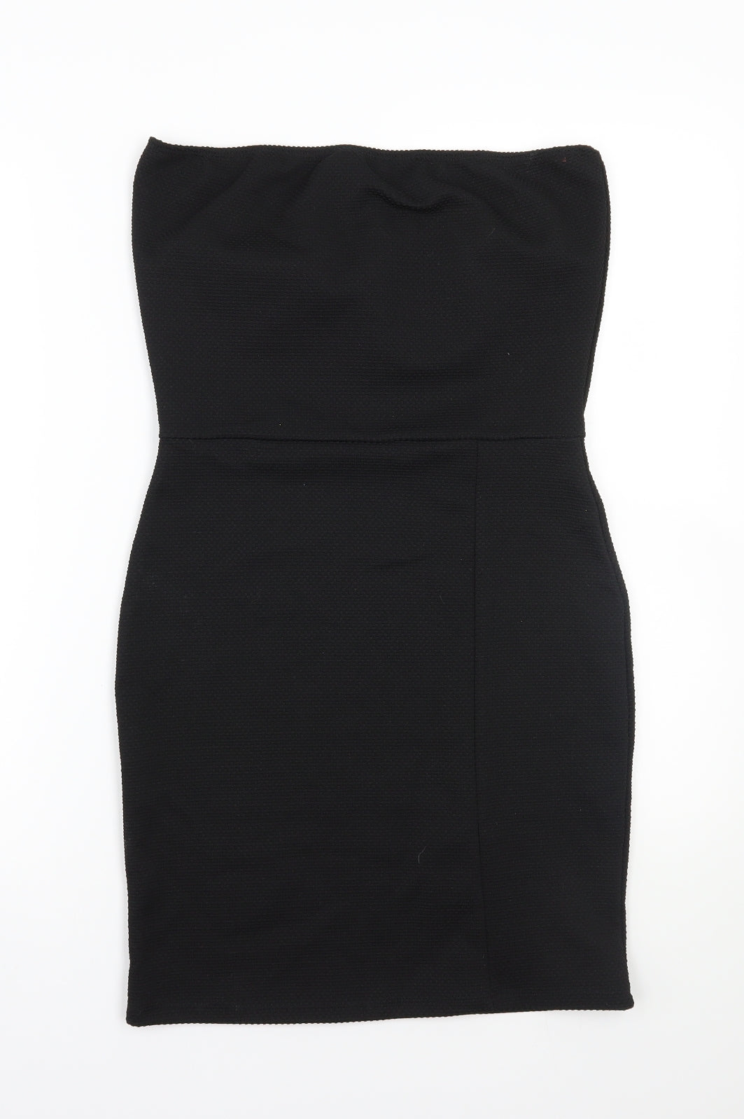 PRETTYLITTLETHING Womens Black  Rayon A-Line  Size 12