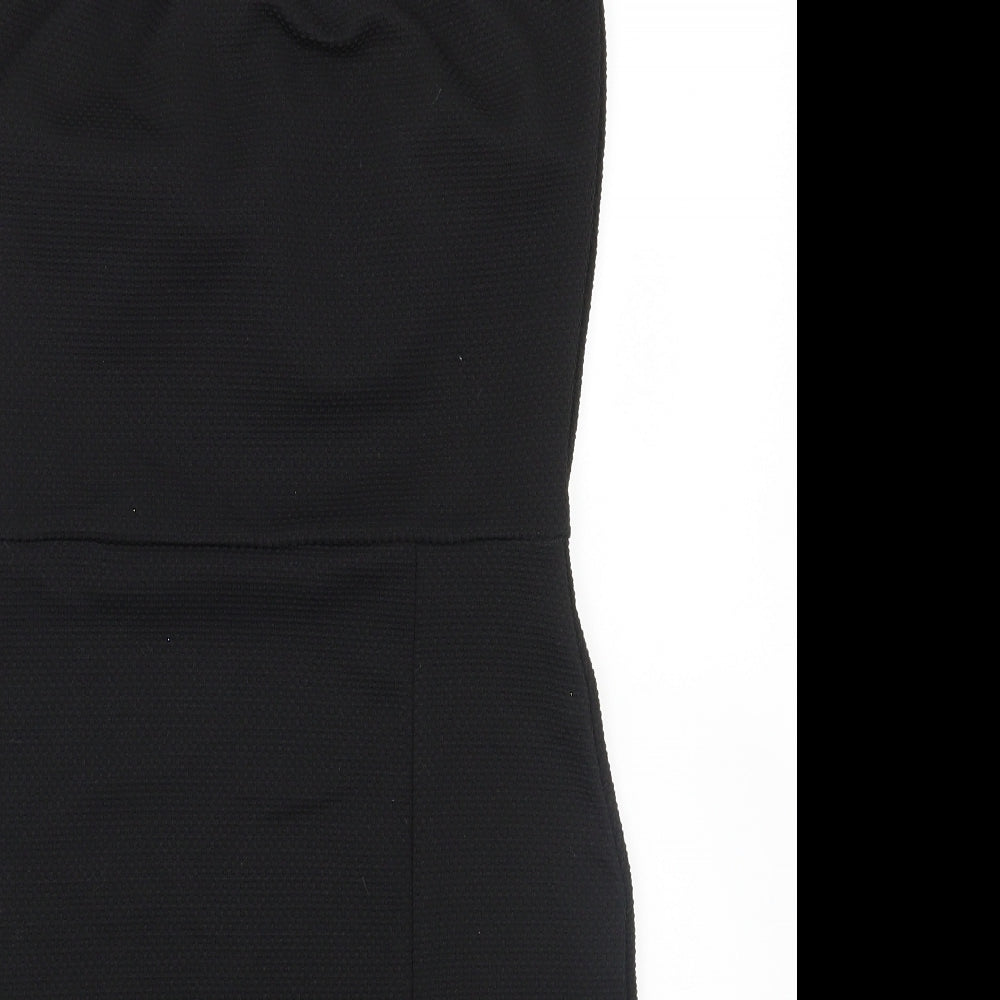 PRETTYLITTLETHING Womens Black  Rayon A-Line  Size 12