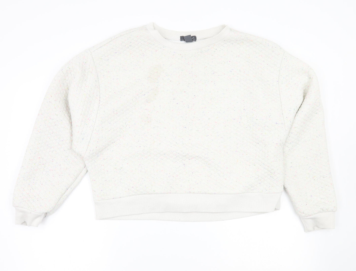 Primark Womens White   Pullover Jumper Size L